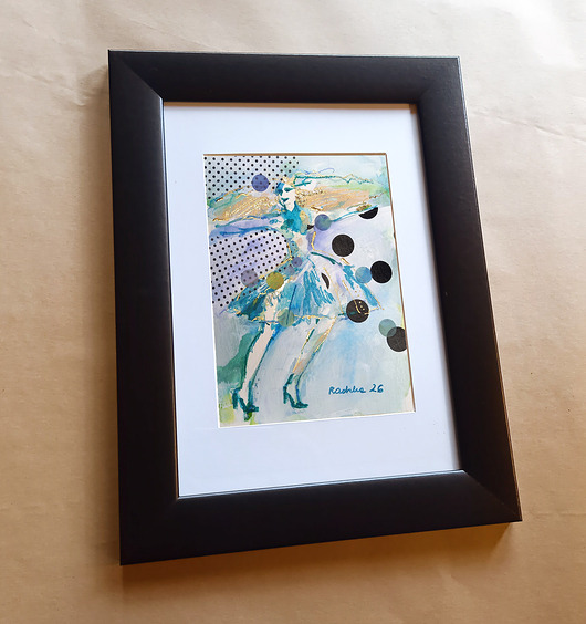 obrazy Kumoszka 29 - akwarela 14,8 x 19,4 cm unikat