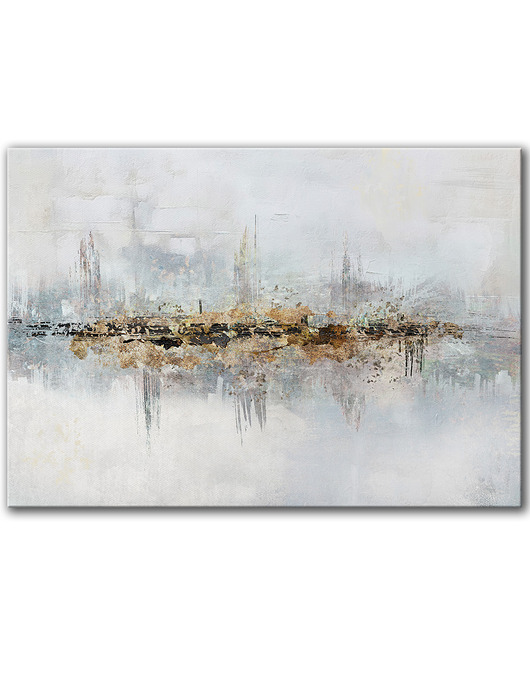 obrazy Obraz na płótnie - 100x70 cm Jasna abstrakcja  (1-0638)