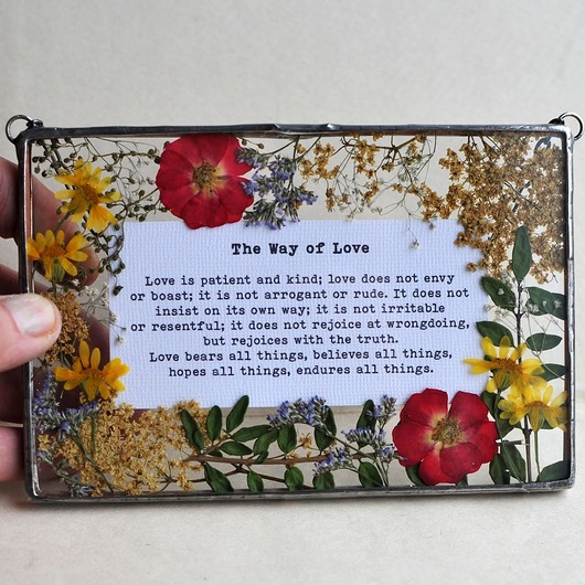 Ozdoby na ścianę Hymn o miłości, prezent dla Nowożeńców.