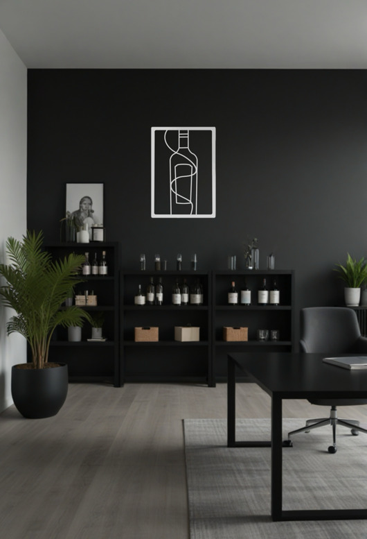 Ozdoby na ścianę Metalowy obraz Martini II