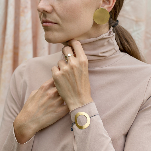 Kolczyki Koła 36 złocone Marta jewelry