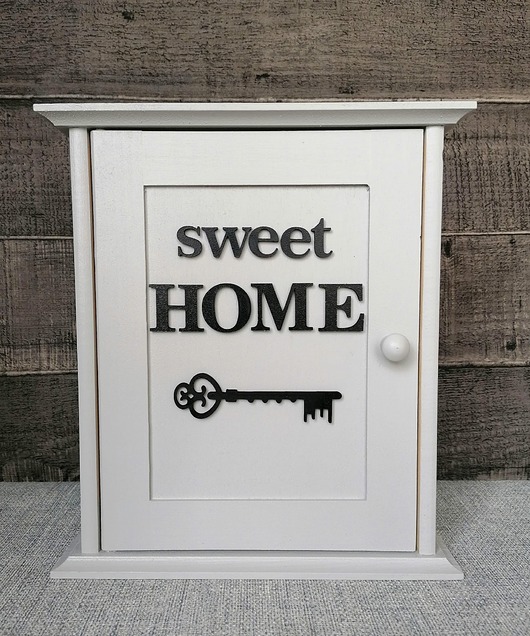 dodatki - różne Szafka na klucze Szara - Sweet Home- SK42