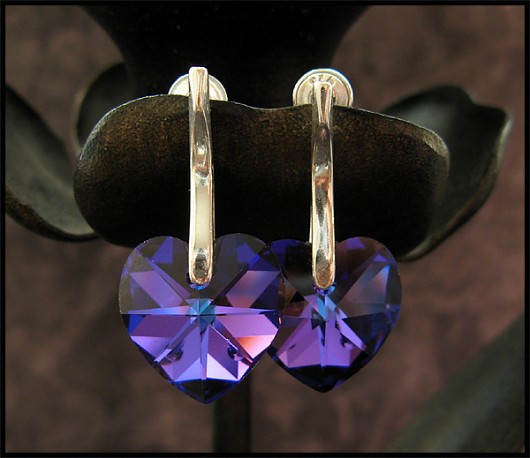 LUXURY- kryształ Swarovski Heart Heliotrope Little Dreamer
