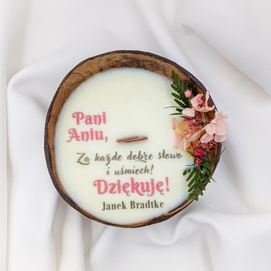świeczniki i świece Personalizowana świeca - podziękowanie dla Nauczyciela /Przedszkolanki