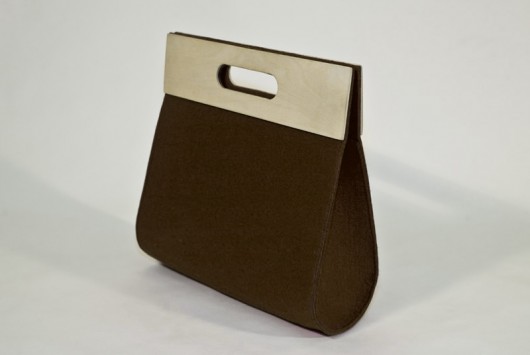 Big felt bag brown moo studio