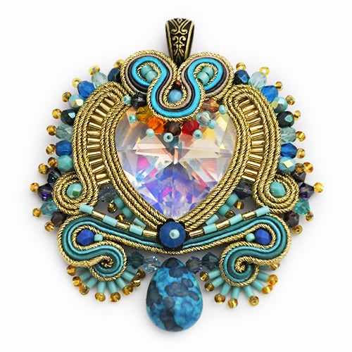 Heart in soutache Artspirale