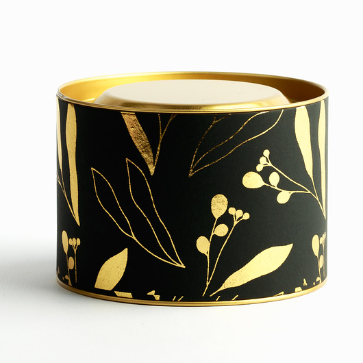 akcesoria różne tuba - pudełko na prezent - floral black