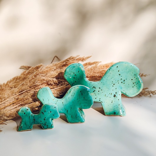 figurki i rzeźby Zestaw: Ceramiczne Koniki