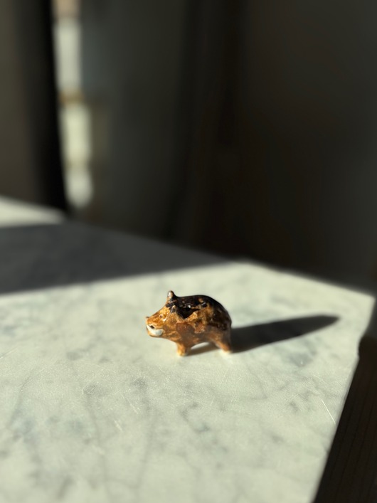 figurki i rzeźby Ceramiczna Figurka Dzik Kolekcjonerskie Miniaturowe Figurki Dzik Desk Buddy