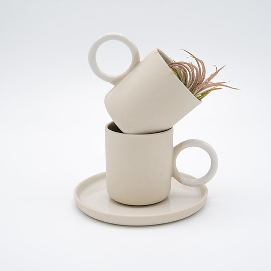 Filiżanka do Espresso z podstawkiem/ Almond Lutumursi
