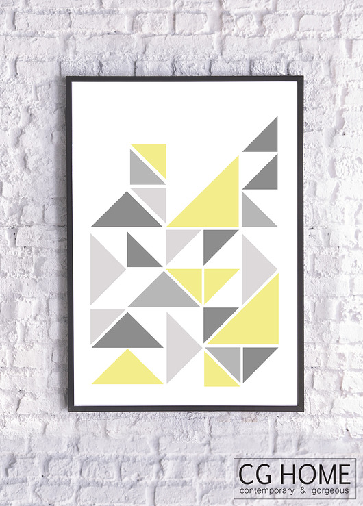 TRIANGLE skandynawska grafika Cghome