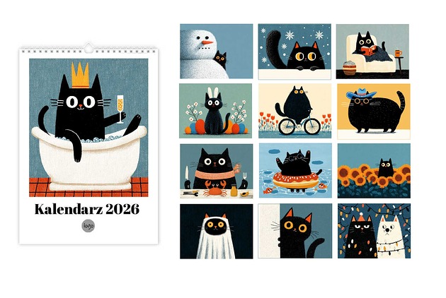 inne Kalendarz 2026 KOTY Z KOTAMI