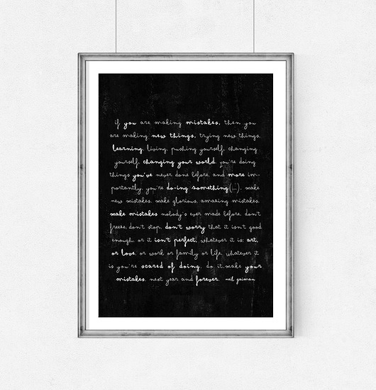 Plakat if you are making mistakes...A2 wejustlikeprints