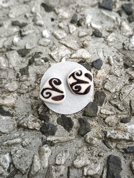 kolczyki ceramiczne Kolczyki ceramiczne Bolesławiec
