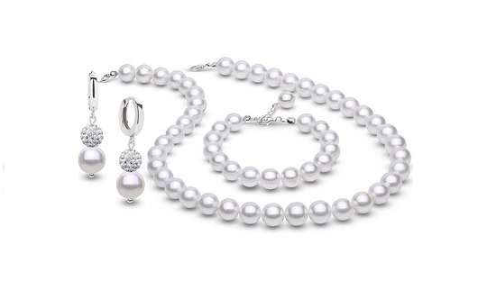 Komplet biżuterii z pereł i kryształków  Coccola JEWELLERY