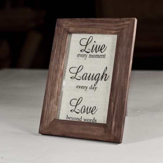 Obrazek na lnie &quot;Live Laugh Love &quot; i love nature