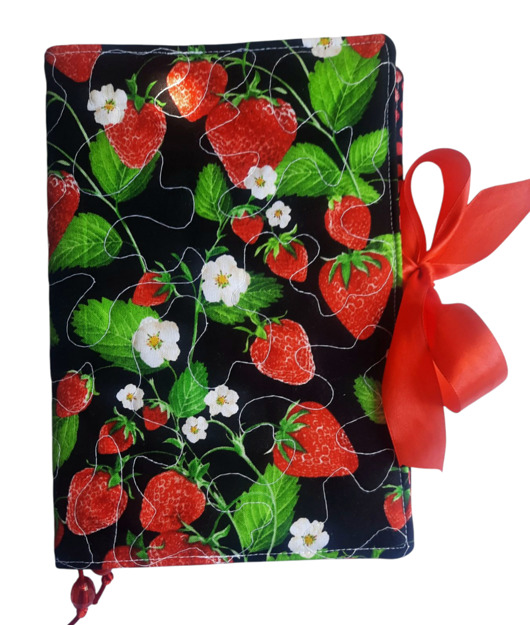 notatniki i albumy Truskawki z wstążkami - notatnik, pamiętnik, okładka