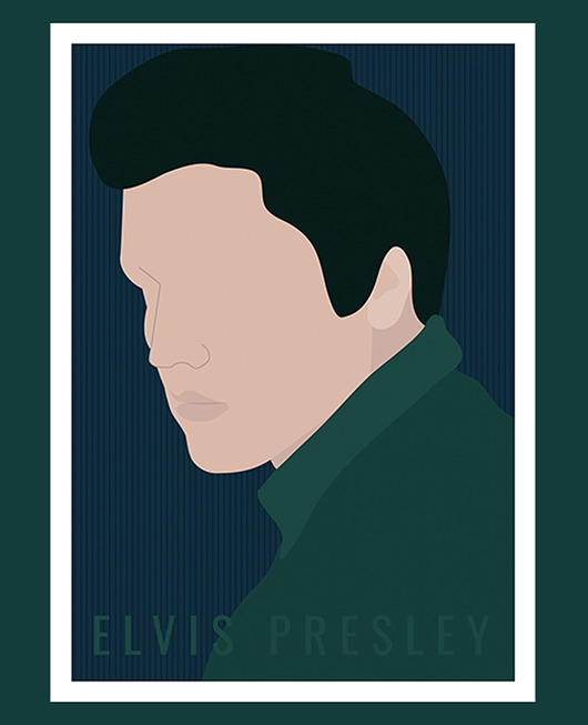 Plakat Elvis Presley Ewelina Gąska