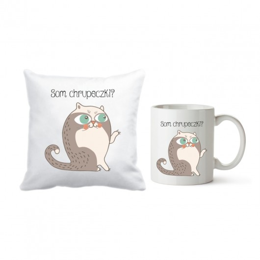 zestaw - kubek i poszewka. som chrupeczki? Love Life and Forest
