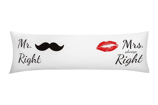 Poszewka Mr Mrs KINGPILLOW 160 x 50 cm PROMOCJA SLEEP LIKE KING