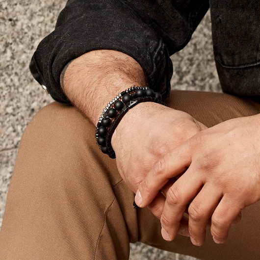 biżuteria męska Set 3 męskich bransoletek sukces i waleczność