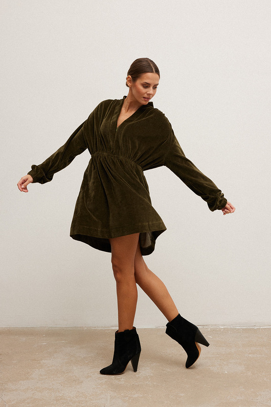 sukienki midi damskie Sukienka FILOMENA  mini khaki