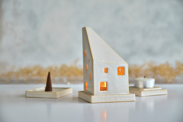 świeczniki i świece Domek narożny