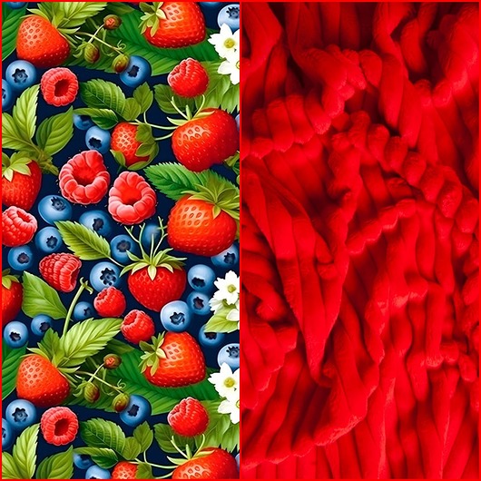 kocyki, kołderki, pościel dla dzieci WYJĄTKOWY koc _ NARZUTA _ OWOCE _ 155x200 cm