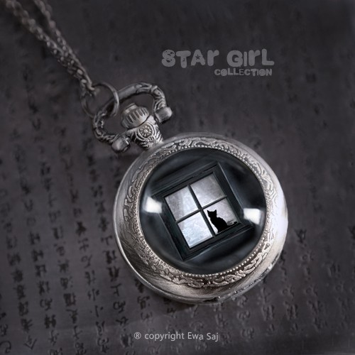 Black Cat (Star Girl) - sekretnik - zegarek Ewa Saj Fotografie