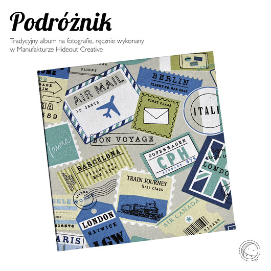 Podróżnik #8 | Album na fotografie | Czarny hideoutcreative
