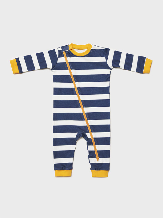 body i śpiochy niemowlęce Rampers na suwak ŻEGLARSKI KLASYK