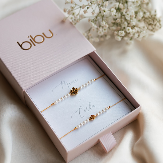 bransoletki na sznurku Zestaw bransoletek dla mamy i córki