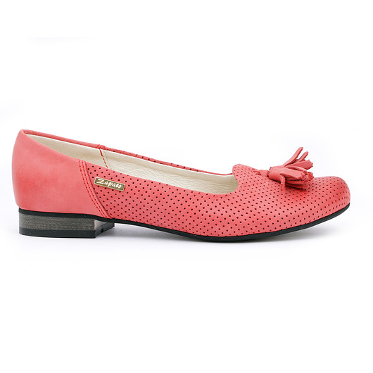 RĘCZNIE ROBIONE BALERINKI ZAPATO 010 CZERWONY Zapato