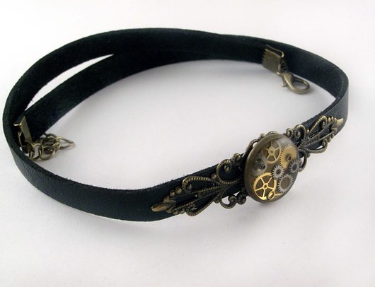 Choker steampunk 25 Zegarynki