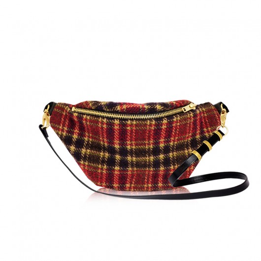 Vivienne-Tartan - nerka na skórzanym paseczku anacomito