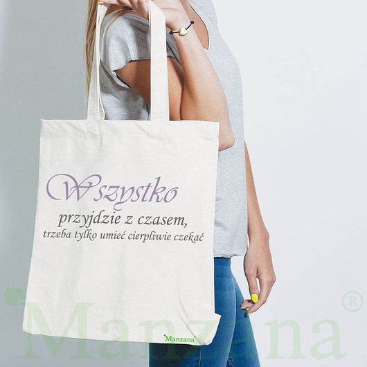 Bawełniana Torba ekologiczna eko - Wszystko.. ManzanaTorebki