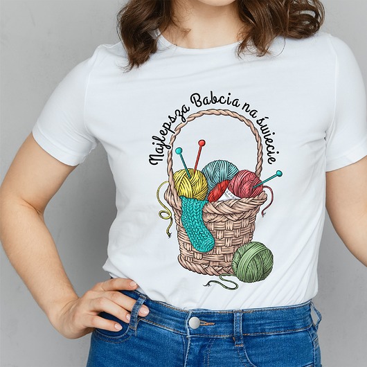 t-shirt damskie Koszulka damska Najlepsza babcia na świecie