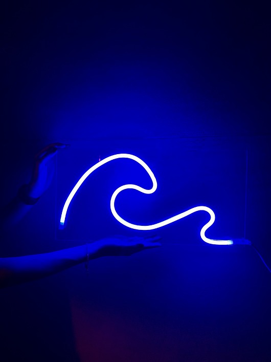dekoracje świetlne Neon leć, fala