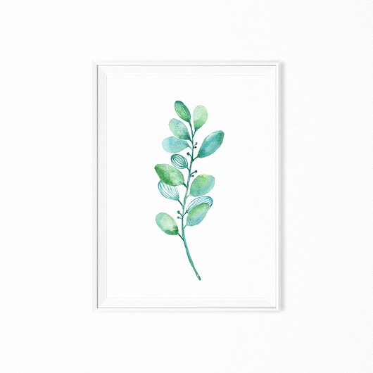 Plakat skandynawski tropical leave myscandi