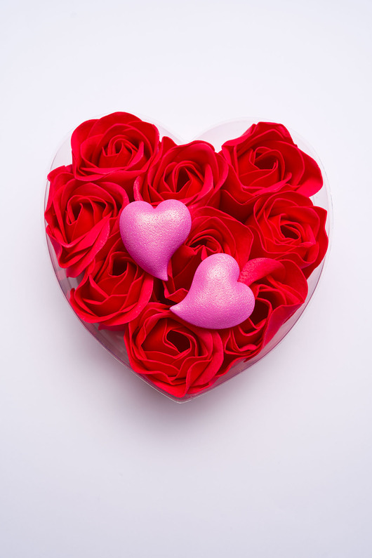 kolczyki z masy plastycznej Dmuchane sztyfty serca