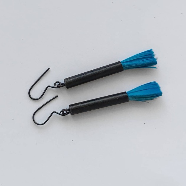 kolczyki z piórami PIÓRKO kolczyki