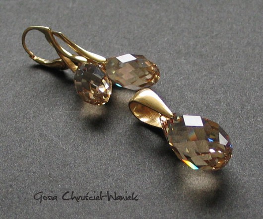 kryształ Swarovski briolety Gosia Chruściel-Waniek