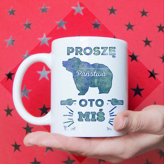 Oto miś Kubek ONE MUG A DAY