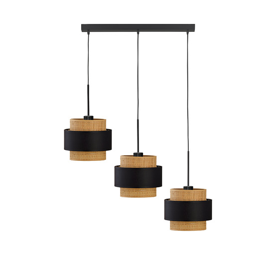 lampy wiszące 3-punktowa lampa wisząca nad stół w stylu boho BORNEO BOHO