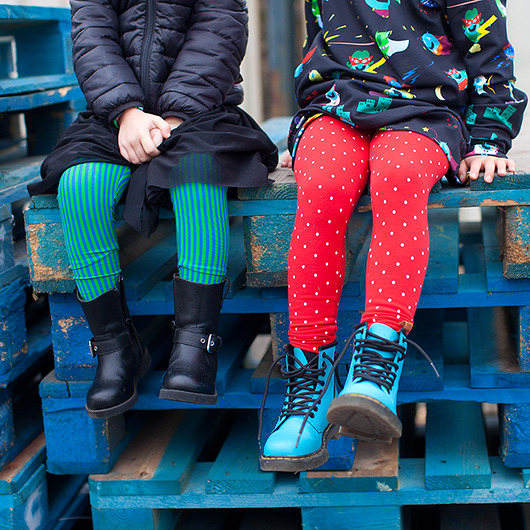 Legginsy dziecięce - NIGHT STRIPES Lamama