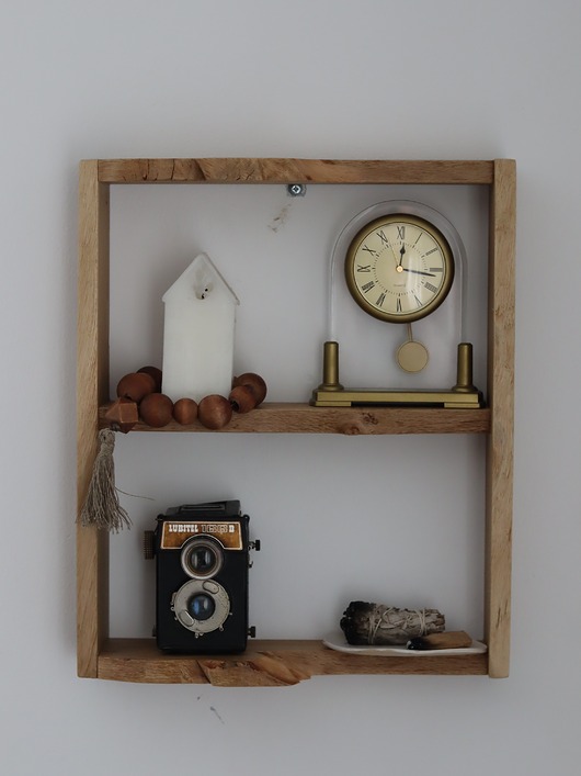 półki Unikalna Półka Wisząca Dębowa z Krawędzią Live Edge