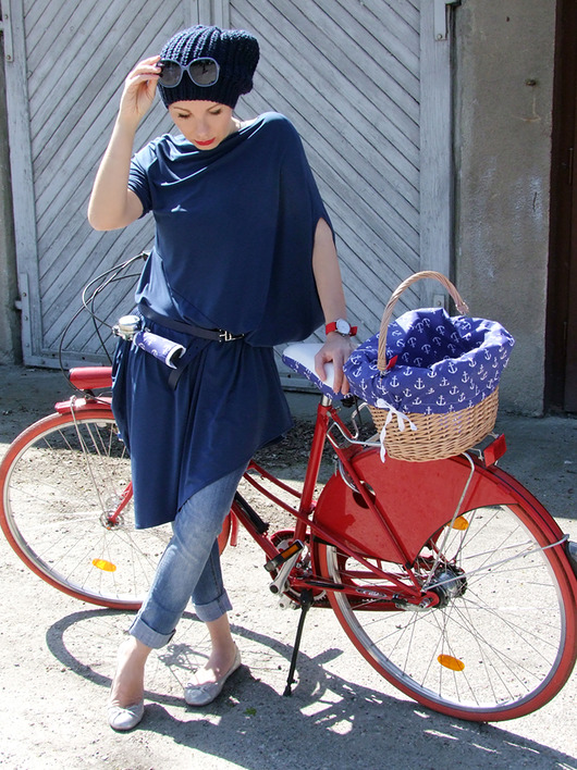 Sukienk Tunika RÓG GRANAT momo fashion