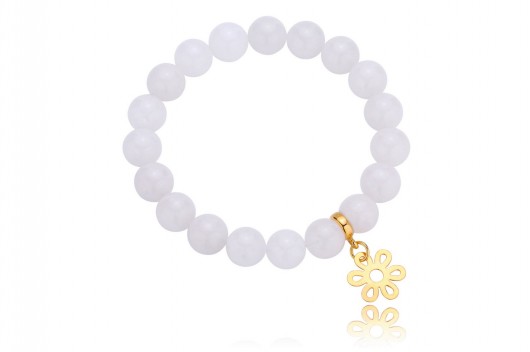 BRANSOLETKA jadeit + srebro 925 pozłacane Coccola JEWELLERY