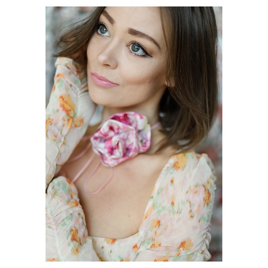 chokery Jedwabny kolorowy choker