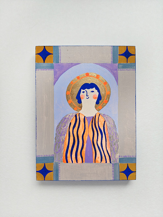 obrazy Anioł malowany na desce, unikatowy prezent, nowoczesny anioł